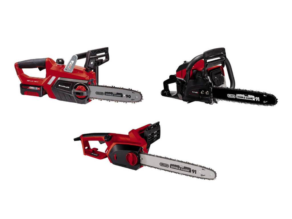 Image of chainsaws.